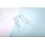 SLUYNZ 925 Sterling Silver Bar Dangle Earrings for Women Teen Girls Threader Earrings Chain