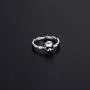 925 Sterling Silver Gothic Skull Vintage Antique Style Biker Cocktail Party Ring Skull Rings Death Rock and Roll for Halloween, Size 5-10