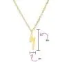 Delicate Minimalist Geometric Zig Zag Flash Lightning Bolt Pendant Necklace For Women For Teen 14K Gold Plated 925 Sterling Silver Delicate Minimalist Geometric Zig Zag Flash Lightning Bolt Pendant Necklace For Women For Teen 14K Gold Plated 925 Sterling Silver