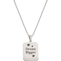 Disney Mickey or Minnie Mouse Stainless Steel Inpirational Necklace, Official License