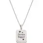 Disney Mickey or Minnie Mouse Stainless Steel Inpirational Necklace, Official License