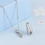 925 Sterling Silver Urn Pendant Necklace Teardrop Cremation Jewelry for Ashes Memorial Keepsake for Women