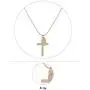 Solememo Gold Tone Chain with Cross Faith Pendant Necklace for Gift Solememo Gold Tone Chain with Cross Faith Pendant Necklace for Gift