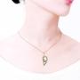 ODETOJOY Best Friends Necklace for 2 BFF Broken Heart Necklace Rhinestone Bestfriends Engraved Letters Pendant