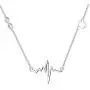 YL Serotonin Necklace 925 Sterling Silver Heartbeat Pendant Infinity Heart Jewelry