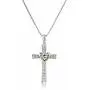 Amazon Collection Sterling Silver and 14k Gold Cross Pendant Necklace, 18'' Amazon Collection Sterling Silver and 14k Gold Cross Pendant Necklace, 18''