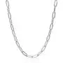 Paperclip Chain Necklace Sterling Silver, Paperclip Necklace for Women, Fashion Necklaces for Women, 925 Rhodium Oval Chain Link Necklace, 2.5MM - 5.5MM, Made In Italy, Next Level Jewelry
