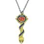 GK-O Anime Fairy Tail Ophiuchus Infinite Clock Key Necklace Metal Pendant Cosplay Costume