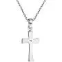 AeraVida Minimalism Christian Cross Reconstructed Red Coral .925 Sterling Silver Pendant Necklace AeraVida Minimalism Christian Cross Reconstructed Red Coral .925 Sterling Silver Pendant Necklace