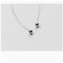 Threader Bead Tassel Drop Earrings for Women Girls S925 Sterling Silver 2mm Tiny Ball Long Chain Dangle Minimalism Ear Piercing Studs Jewelry Hypoallergenic Fashion Gifts
