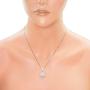 Honolulu Jewelry Company Sterling Silver Sand Dollar Necklace Pendant with 18'' Box Chain