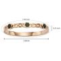 Luxe Alice Premium Fashion Accessory of Rose Gold Surgical Steel Bracelets for Women, Charm Link (Chain) Wrist Bracelet(Bangle)
