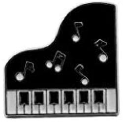 CENWA Black and White Keyboard Brooch Pin Piano Gifts Piano Keyboard Brooch Pin Music Jewelry Gift for Music Teacher Piano Lover