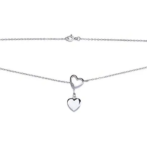 Heart Necklace, Dainty Necklace For Women, Heart Shaped Necklace For Girls, Rhodium Pendant Necklace For Women Heart Necklace, Dainty Necklace For Women, Heart Shaped Necklace For Girls, Rhodium Pendant Necklace For Women