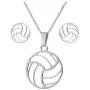 RUIZHEN Women Men Beach Volleyball Necklaces Stud Earrings Jewelry Set Basketball Necklace Stainless Steel Sports Necklace RUIZHEN Women Men Beach Volleyball Necklaces Stud Earrings Jewelry Set Basketball Necklace Stainless Steel Sports Necklace
