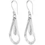 Pepe Dominguez 925 Sterling Silver Long Drop on Hammered Swing Dangle Earrings Pepe Dominguez 925 Sterling Silver Long Drop on Hammered Swing Dangle Earrings