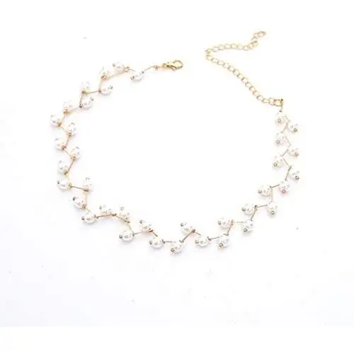 chenwei Pearl Necklace Golden Chain Female Tie Simple Short Necklace Female Neck Jewelry Collar Neck Strap Bridal Clavicle Jewelry Artificial Pearl Necklace Ladies Party chenwei Pearl Necklace Golden Chain Female Tie Simple Short Necklace Female Neck Jewelry Collar Neck Strap Bridal Clavicle Jewelry Artificial Pearl Necklace Ladies Party