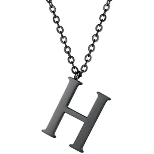 PROSTEEL Stainless Steel/Sterling Silver Initial Name Necklace, A to Z Initial Letter Personalized Necklaces for Men Women, Gold/Silver/Black Tone, 16''/20'' Adjustable, Come Gift Box