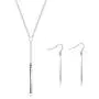 Y Necklace Earrings Set for Women Y Chain Pendant Vertical Bar Dangle Earrings Adjustable Long Bar Pendant Necklace Minimalism Drop Bar Jewelry Y Necklace Earrings Set for Women Y Chain Pendant Vertical Bar Dangle Earrings Adjustable Long Bar Pendant Necklace Minimalism Drop Bar Jewelry