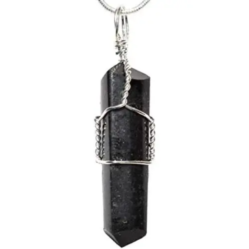 Selenite Charged Wire-Wrapped & Electroformed Natural Gemstone Pendant + 20'' Silver Chain Baby Selenite Pocket Puffy Heart Selenite Charged Wire-Wrapped & Electroformed Natural Gemstone Pendant + 20'' Silver Chain Baby Selenite Pocket Puffy Heart