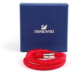 SWAROVSKI Stardust Red Crystals Double Bracelet 5185873-S- Small