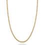 Miabella Solid 18K Gold Over 925 Sterling Silver Italian 1mm Box Chain Necklace for Women Men, 16, 18, 20, 22, 24, 26, 30 Inch Made in Italy