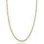 Miabella Solid 18K Gold Over 925 Sterling Silver Italian 1mm Box Chain Necklace for Women Men, 16, 18, 20, 22, 24, 26, 30 Inch Made in Italy