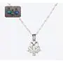 3 Colors Glow in The Dark Necklace Steampunk Hollow Pendant with Chain for Women (Lotus)