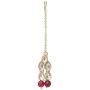 Aheli Bollywood Party Wear Long Beaded Necklace Set with Maang Tikka Indian Ethnic Jewellery for Women