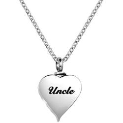 LuxglitterLin Angel Wing Heart Cremation Urn Necklace for Human Ashes Keepsake Memroial Jewelry God Has You in His Arms I Have You in My Heart