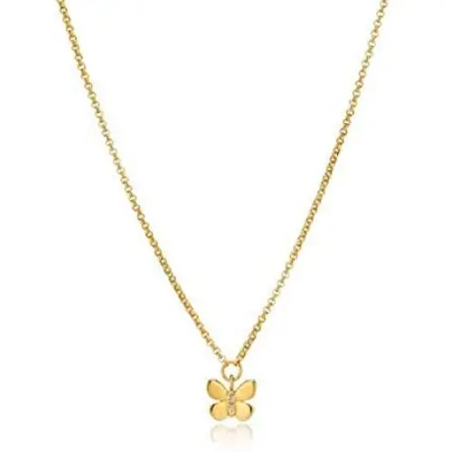Molly B London 18ct Gold Plated Vermeil & White Topaz Butterfly Necklace for Teen Girl Birthday Gift or Bridesmaid Jewelry Molly B London 18ct Gold Plated Vermeil & White Topaz Butterfly Necklace for Teen Girl Birthday Gift or Bridesmaid Jewelry