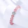 ZENI Tree of Life Bracelet, Natural Gemstone Bead Bracelet for Women, 8mm Stone Bead Bracelet with Silver Pendant, Crystal Agate Healing Jewelry Gift