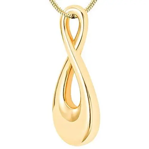 LYFML Cremation Jewelry Urn Necklace for Ashes, Infinity Shape Memorial Locket Pendant Made of Titanium Steel Come with Filling Kit, Support for Customization LYFML Cremation Jewelry Urn Necklace for Ashes, Infinity Shape Memorial Locket Pendant Made of Titanium Steel Come with Filling Kit, Support for Customization
