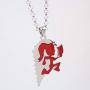 N/N one Pair of Neodesign Jewelry Rock RED Stainless Steel ICP Crazy Clown Heart Hatchet Man Women Pendant Necklace rolo Chain 4MM 30 INCH