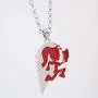N/N one Pair of Neodesign Jewelry Rock RED Stainless Steel ICP Crazy Clown Heart Hatchet Man Women Pendant Necklace rolo Chain 4MM 30 INCH