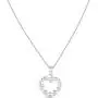 Charmsy Sterling Silver Jewelry Heart Link Pendant with Chain for Teens Girl Charmsy Sterling Silver Jewelry Heart Link Pendant with Chain for Teens Girl