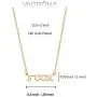 VACRONA Gold Personalized Necklace Nameplate Necklace 14K Gold Plated Choker Necklaces Dainty Clavicle Necklace Charm Jewelry Gift for Women VACRONA Gold Personalized Necklace Nameplate Necklace 14K Gold Plated Choker Necklaces Dainty Clavicle Necklace Charm Jewelry Gift for Women