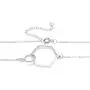 Silvershake 925 Sterling Silver Hexagon Geometric Minimalist Pendant with 16 to 18 Inch Chain Necklace Silvershake 925 Sterling Silver Hexagon Geometric Minimalist Pendant with 16 to 18 Inch Chain Necklace