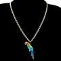 NEWEI Acrylic Novelty Flying Parrot Bird Necklace Chain Pendant Collar Fashion Animal Ornaments Jewelry for Women Gifts Charm