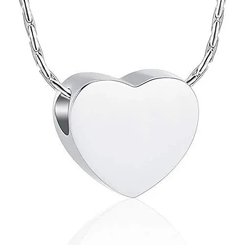 constantlife Cremation Jewelry for Ashes - Heart Pendant Memorial Urn Necklace Ashes Holder Stainless Steel Personalized Customization Keepsake constantlife Cremation Jewelry for Ashes - Heart Pendant Memorial Urn Necklace Ashes Holder Stainless Steel Personalized Customization Keepsake