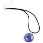 SUVANI Glass Jewelry Om Ohm Aum Symbol Mandala Cabochon Round Pendant Necklace 17-19” Choose Color