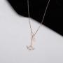 Winssi 18K Gold 316L Stainless Steel Bee Honeycomb Necklace Adjustable Y Lariat Necklace for Women