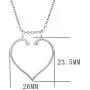 S925 Sterling Silver Jewelry Open Heart Pendant Ring Holder Necklace Wedding Engagement Anniversary Infinity Love Gift for Her, Wife, Girlfriend, Fiancee S925 Sterling Silver Jewelry Open Heart Pendant Ring Holder Necklace Wedding Engagement Anniversary Infinity Love Gift for Her, Wife, Girlfriend, Fiancee