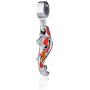 Bolenvi Koi Fish Orange Goldfish 925 Sterling Silver Clip-On Dangle Pendant X Charm Bead for Pandora & Similar Charm Bracelets or Necklaces