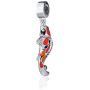 Bolenvi Koi Fish Orange Goldfish 925 Sterling Silver Clip-On Dangle Pendant X Charm Bead for Pandora & Similar Charm Bracelets or Necklaces