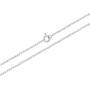 In Season Jewelry Rhodium Plated Plain Small Star of David Necklace Jewish Girls Kids Pendant 16''