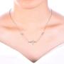 YL Serotonin Necklace 925 Sterling Silver Heartbeat Pendant Infinity Heart Jewelry