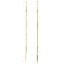 Kooljewelry 14k Yellow Gold Double Triangle Dangle Earrings, 2.8 inch