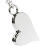 LuxglitterLin Dad Mom Pet Dog Forever in My Heart Heart Cremation Jewelry for Ashes Keepsake Memorial Urn Necklace