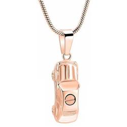 mingkejw Creamtion Jewelry Urn Necklace for Ashes Car Urn Pendant Memorial Necklace Keepsake Jewelry for Human Pet Ashes